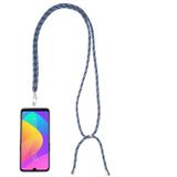 Universele gemengde kleur mobiele telefoon Lanyard (blauw zwart)