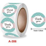 10 Rolls Seal Sticker Dank u Leuke Dierlijke Sticker Ambachten Vakantie Decoratie Sticker  Grootte: 2 5cm / 1 inch (A-306)