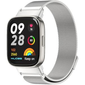 Voor Redmi Watch 3 Mijobs Milan magnetische metalen horlogeband