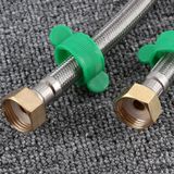 4 PCS 50cm Copper Hat 304 Stainless Steel Metal Knitting Hose Toilet Water Heater Hot And Cold Water High Pressure Pipe 4/8 inch DN15 Connecting Pipe