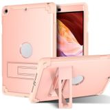 PC+Silicone Holder Tablet Case voor iPad 9.7 2018/2017 (Rose Gold)