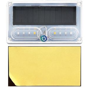 Auto zonne-waarschuwingslicht Anti-achterbotsing LED-achterlicht (dubbelzijdige lijm)