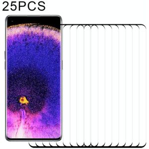 25 stuks 3D-gebogen rand full-screen gehard glasfilm voor Oppo Zoek X5