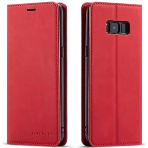 Voor Galaxy S8+ Forwenw Dream Series Oil Edge Strong Magnetism Horizontal Flip Leather Case met Holder & Card Slots & Wallet & Photo Frame(Red)