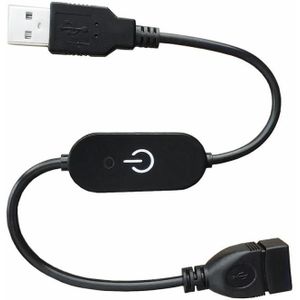 JUNSUNMAY USB LED Touch Inline Dimmer Controller voor enkele kleur  lengte 1m