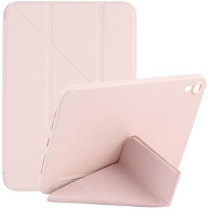 Multi-vouwen horizontale flip honingraat PU lederen + schokbestendige tpu tablet case met houder voor iPad mini 6