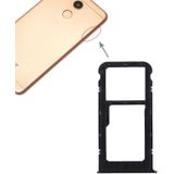 SIM-kaarthouder + SIM-kaarthouder / Micro SD-kaart lade voor Huawei Honor V9 Play (zwart)
