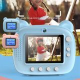 Kinderen Instant Print Camera 1080P 2 4-inch IPS-scherm Dual Lens Fotografie Camera (Blauw)