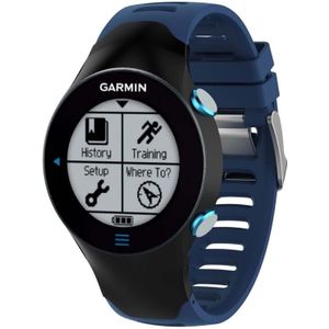 Smart Watch silicone polsband horlogeband voor Garmin Forerunner 610 (donkerblauw)