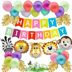 5170 Bos Animal Theme Kinderen Verjaardag Decoratie Ballon Set