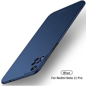 For Xiaomi Redmi Note11 Pro 5G / Note 11 Pro+ MOFI Frosted PC Ultra-thin Hard  Phone Case(Blue)