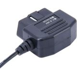Auto Auto 16Pin OBDII opladen kabel Micro USB Power Adapter met tuimelschakelaar voor GPS Tablet E-dog telefoon  kabel lengte: 3 4 m
