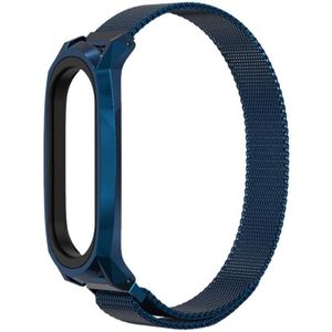 Voor Xiaomi Mi Band 6 / 5 / 4 / 3 Mijobs Milan Magnetic GT STAINLESS Steel Replacement Watchband (Blauw)