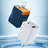 Rock Space T66 Mini Dual-Port Folding Super Si Travel Charger Power Adapter