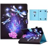 Voor 7 inch tablet elektrische geperste TPU lederen tablet case (Butterfly)