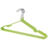 10 STKS huishoudelijke roestvrijstaal PVC coating anti-slip Traceless kleren Droogrek (groen)