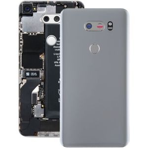 Batterij achtercover met camera lens & vingerafdruk sensor voor LG V30/VS996/LS998U/H933/LS998U/H930 (zilver)