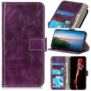 Voor Huawei Mate 40 Pro Retro Crazy Horse Texture Horizontale Flip Lederen Case met Wallet & Holder & Card Slots & Photo Frame(Paars)