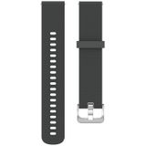 22mm Texture Siliconen polsband horlogeband voor Fossil Gen 5 Carlyle  Gen 5 Julianna  Gen 5 Garrett  Gen 5 Carlyle HR (Grijs)