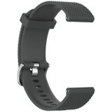 22mm Texture Siliconen polsband horlogeband voor Fossil Gen 5 Carlyle  Gen 5 Julianna  Gen 5 Garrett  Gen 5 Carlyle HR (Grijs)