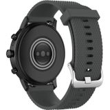 22mm Texture Siliconen polsband horlogeband voor Fossil Gen 5 Carlyle  Gen 5 Julianna  Gen 5 Garrett  Gen 5 Carlyle HR (Grijs)