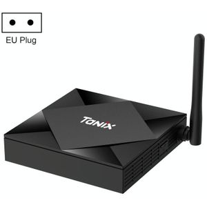 TANIX TX6s 4K Smart TV BOX Android 10 Media Player met afstandsbediening Quad Core Allwinner H616 RAM: 4GB ROM: 64GB 2.4GHz/5GHz WiFi Bluetooth EU Plug