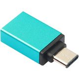 Aluminium legering USB-C / Type-C Male 3.1 USB 3.0 Female gegevens / Lader Adapter  Voor Samsung Galaxy S8 & S8 PLUS / LG G6 / Huawei P10 & P10 Plus / Xiaomi Mi 6 & Max 2 nl andere Smartphones(blauw)