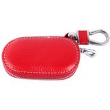 Universele lederen krokodil textuur taille opknoping rits portemonnee sleutelhaak tas (No omvatten Key)(Red)
