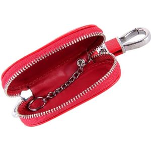 Universele lederen krokodil textuur taille opknoping rits portemonnee sleutelhaak tas (No omvatten Key)(Red)