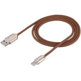 1m 2A USB-C / Type-C op USB 2.0 Sync snelle lader datakabel voor Galaxy S8 & S8 PLUS / LG G6 / Huawei P10 & P10 Plus / Oneplus 5 en andere Smartphones (bruin)