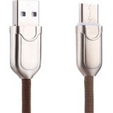1m 2A USB-C / Type-C op USB 2.0 Sync snelle lader datakabel voor Galaxy S8 & S8 PLUS / LG G6 / Huawei P10 & P10 Plus / Oneplus 5 en andere Smartphones (bruin)