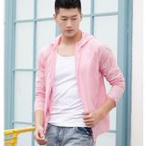 Liefhebbers hooded outdoor winddichte en UV-proof zonwering kleding (kleur: roze maat: S)