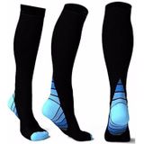 Buitensporten Running Nursing kalf druk sokken functie sokken  maat: L/XL (blauw)