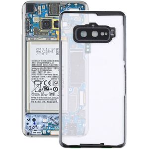 Transparante batterij achterkant met cameralenscover voor Samsung Galaxy S10e / G970F/DS G970U G970W SM-G9700 (transparant)