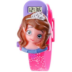 SKMEI 1752 Driedimensionale Cartoon Princess LED Digital Display Elektronische horloge voor kinderen (Rose Red)