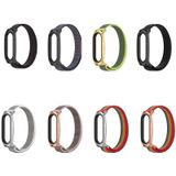 For Xiaomi Mi Band 6 / 5 / 4 / 3 Mijobs GT Nylon Loop Replacement Watchband(Seashell Silver)