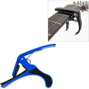 Plastic Guitar Capo voor 6-snarige akoestische klassieke elektrische Guitarra tuning Clamp muziek instrument accessoires (blauw)