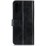 For Samsung Galaxy A32 5G Peas Crazy Horse Texture Horizontal Flip Leather Case with Holder & Card Slots & Wallet(Black)