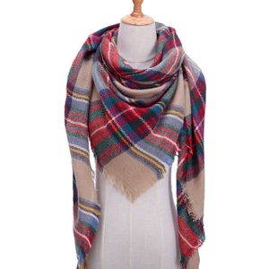 Lente Winter gebreide sjaal nek geruite Pashmina warme sjaals omslagdoeken Lady wrap (B13)