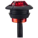 A5013 Rood + Amber Light 10 in 1 Truck Trailer LED Round Side Marker Lamp
