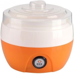 Elektrische automatische yoghurt Maker Machine Yoghurt DIY gereedschap Kithchen Plastic Container 220V capaciteit: 1L(Orange)