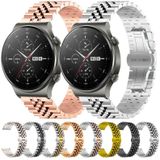 Voor Huawei Watch GT2 Pro / GT 2e Five Bull halfronde roestvrijstalen horlogeband + riemverwijderingsgereedschap