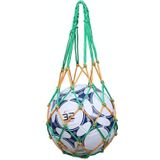 4 stks Bold Solid Mesh Ball Opbergtas (groen geel)