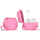 TPU Anti-full-oortelefoon Beschermhoes met Lanyard voor Airpods 3 (Pink)