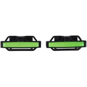 DM-013 2st Universal passen auto veiligheidsgordel Adjuster Clip riem riem klem schouder nek Comfort aanpassing kind veiligheid stop Buckle(Green)