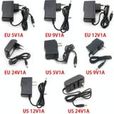 100-240V AC naar DC Power Charger Adapter 5V 9V 12V 24V 1A 5 5mmx2.1mm (12V 1A EU Plug)