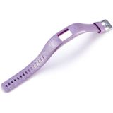 Voor Garmin Vivofit 4 Gloss & Color Integrated Silicon Strap(Purple Clouds)