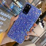 Voor Samsung Galaxy A51 4G Glitter Pailletten Epoxy TPU Telefoon Case (Blauw)