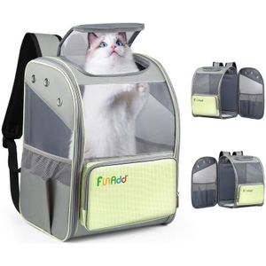 FUNADD Fold ademende rugzak voor huisdieren Outdoor schouders Cat Bag