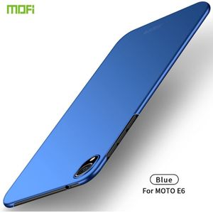 MOFI Frosted PC ultradun hard case voor Motorola Moto E6 (blauw)